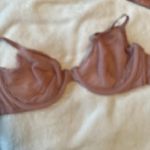 Victoria's Secret VERY SEXY Unlined Zebra Lace Demi Bra demure pink size 32DDD - Picture 8 of 15